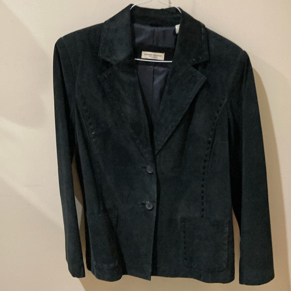 Black suede jacket